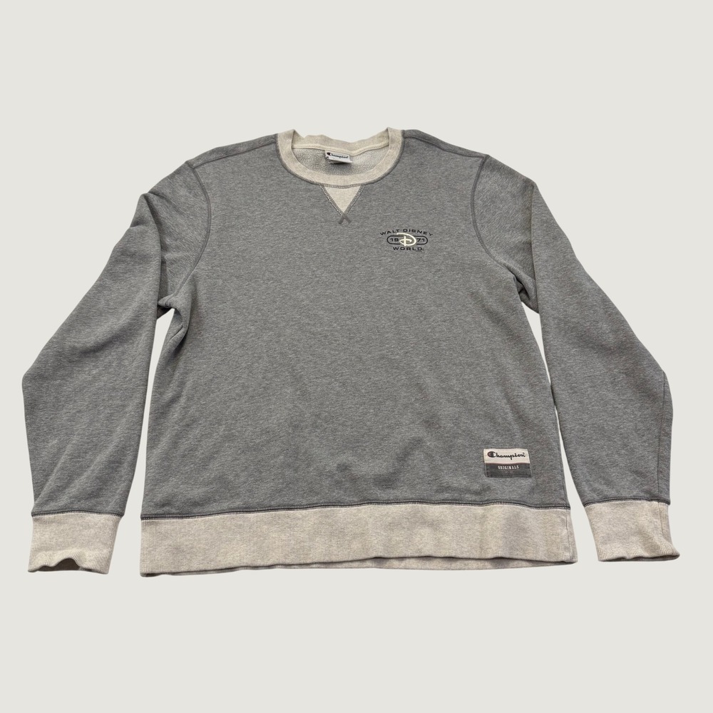 Champion Originals Walt Disney World Sweatshirt Large Gray Crewneck Pullover
